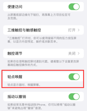 镇沅苹果授权维修站分享iPhone轻点无法唤醒怎么办 