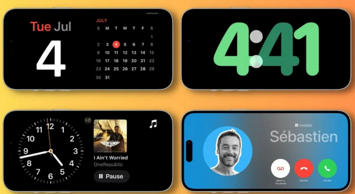 镇沅苹果手机维修分享iOS17横屏充电待机显示有什么好处 