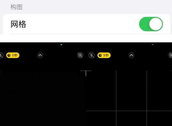 镇沅苹果手机维修网点分享iPhone如何开启九宫格构图功能