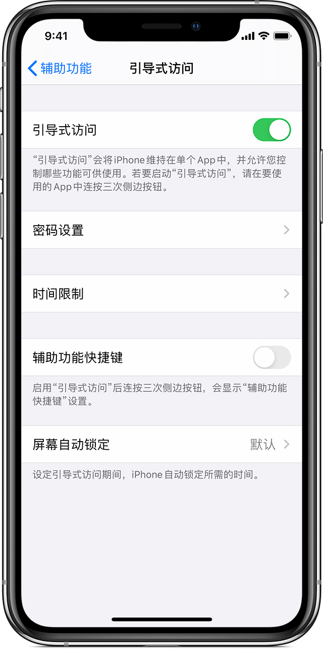 镇沅苹果手机维修分享如何在 iPhone 上退出引导式访问 